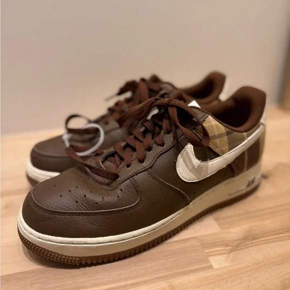 Nike Air Force 1 LX 07 Plaid Ivory Size 8.5 - Picture 5 of 6